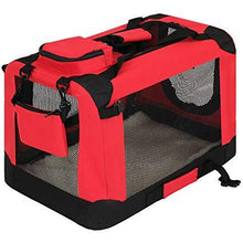 Load image into Gallery viewer, Hundetransportbox Rot Größe S
