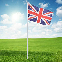 Load image into Gallery viewer, Fahnenmast mit UK- und englischer Flagge
