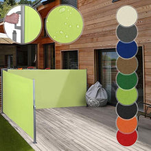 Load image into Gallery viewer, Doppel Seitenmarkise 160x600cm Lemongruen
