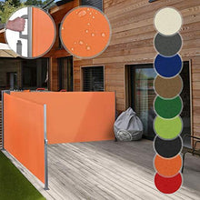 Load image into Gallery viewer, Doppel Seitenmarkise 160x600cm Terrakotta
